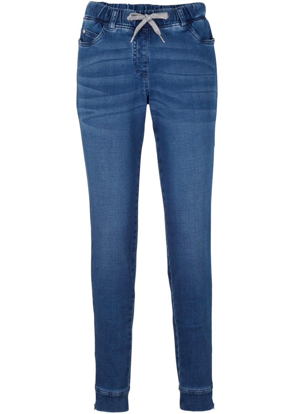 Pantalon taille extensible style denim