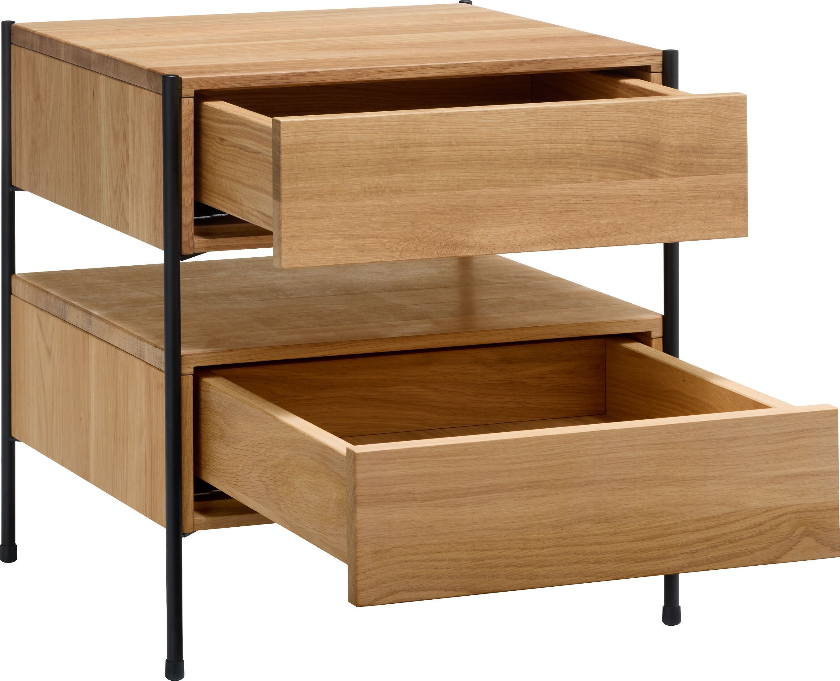 MALA Nachttisch - Eiche / B: 40.0 cm x T: 40.0 cm x H: 43.0 cm