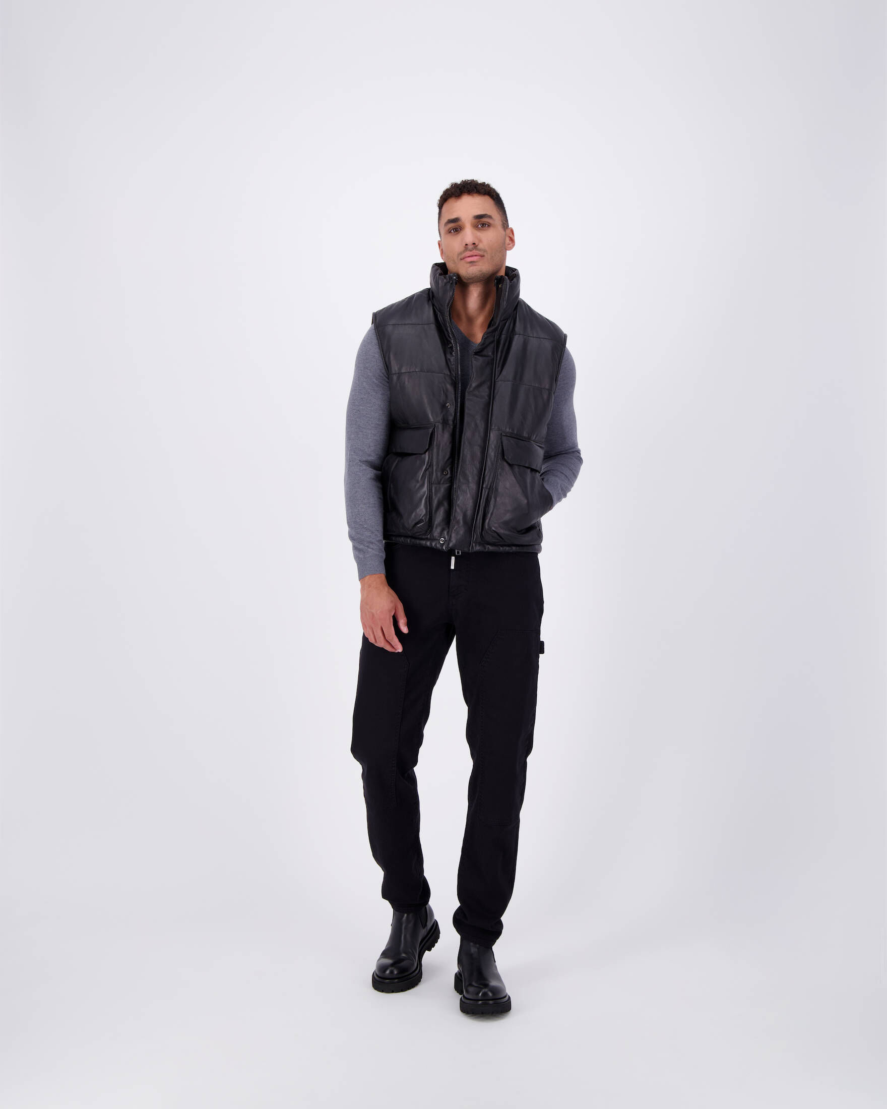 Be Edgy Berlin| Herren Lederweste BEKINGSLEY