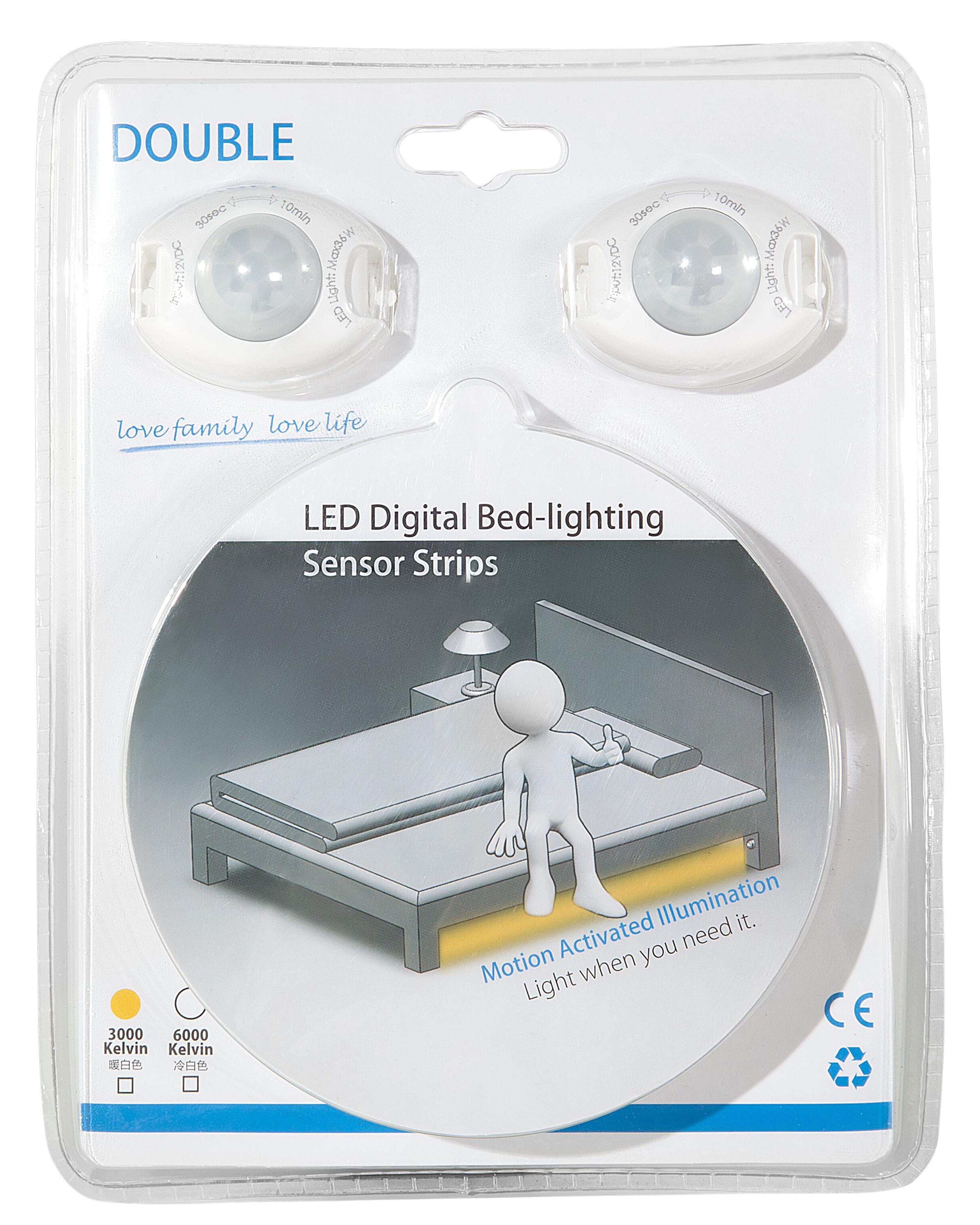 LED-strip ATRATO 240 cm met bewegingssensor Wit