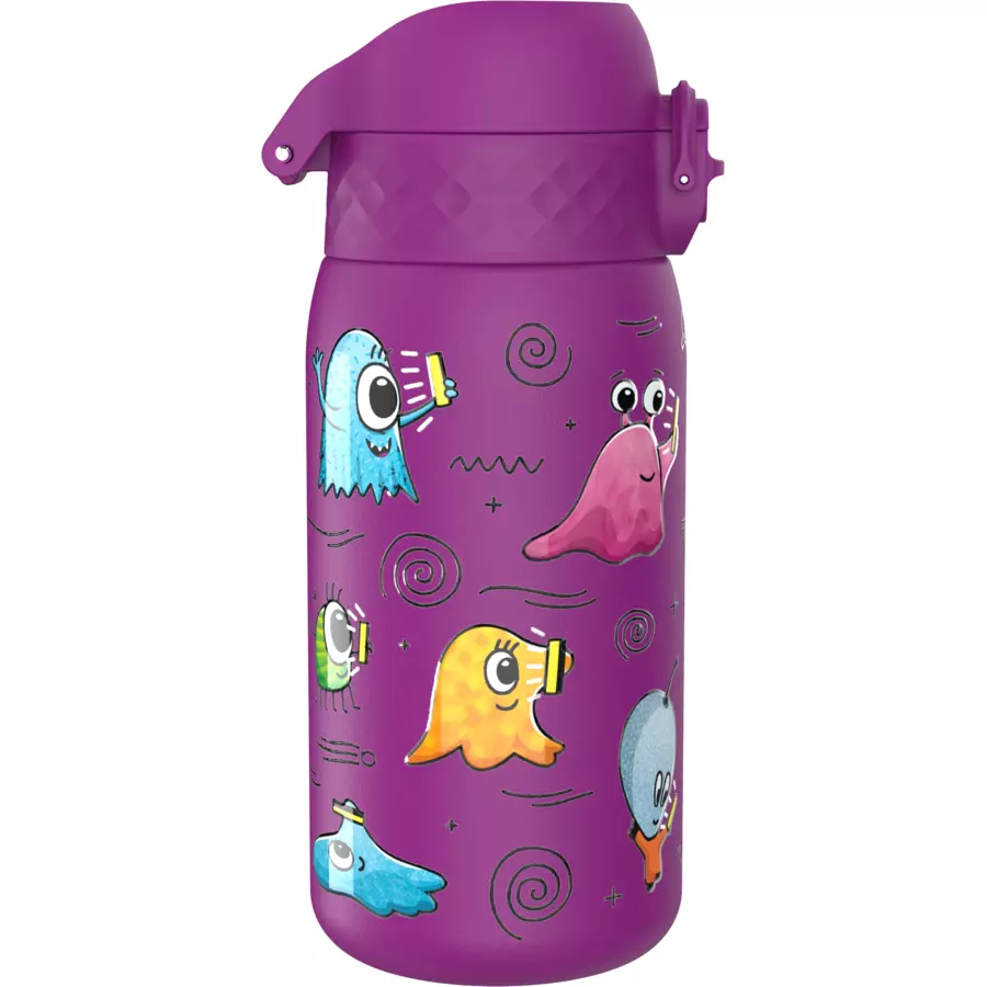 ion8 Kinder-Wasserflasche Edelstahl 400 ml lila