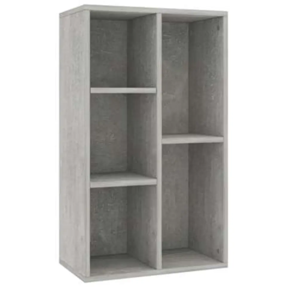 vidaXL - Boekenkast - Grijs - Bewerkt hout