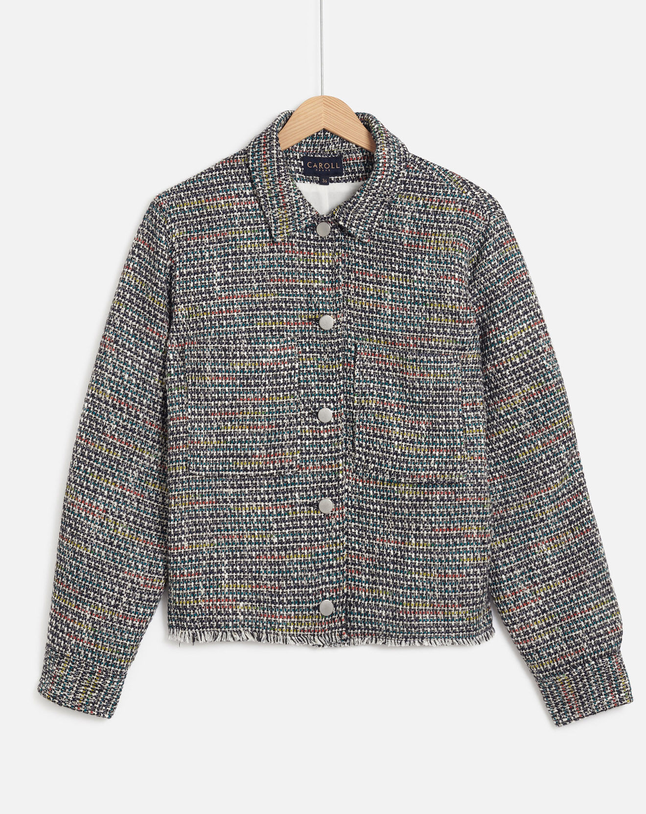 Caroll Veste en Tweed Suzette menthe
