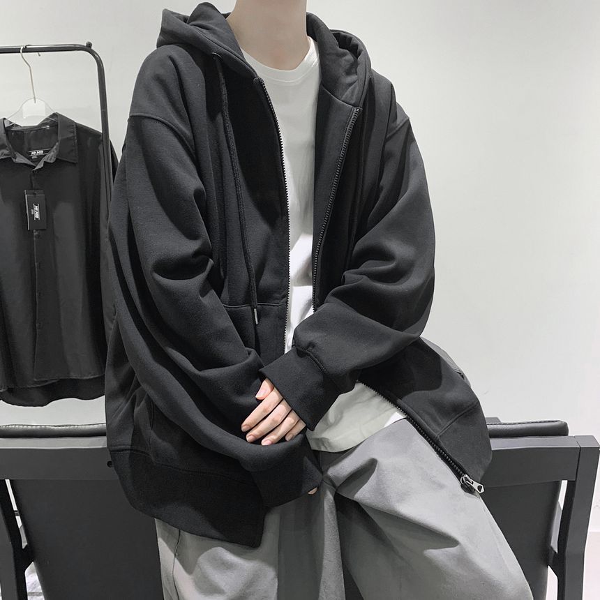 Breeson - Effen hoodie met rits