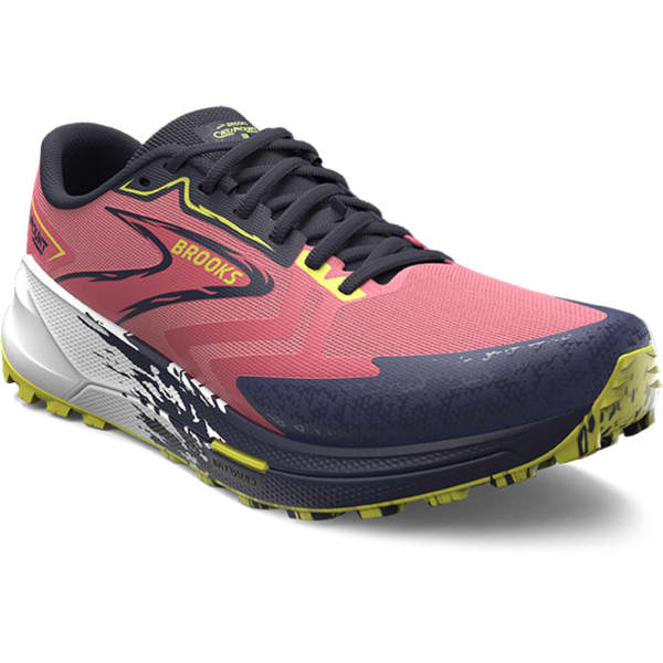 Chaussure trail BROOKS W CATAMOUNT 3 PINK/PEACOAT/SUNNY LIME