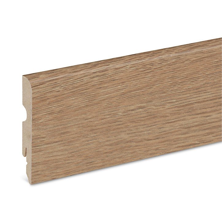 Plinthe MDF 220 x 8 cm Décor 150 chêne naturel brut (vendue à la pièce)