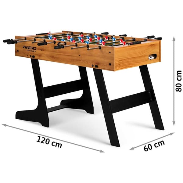 Neosport bordfotballbord 121 x 61 x 80 cm NS-803 tre