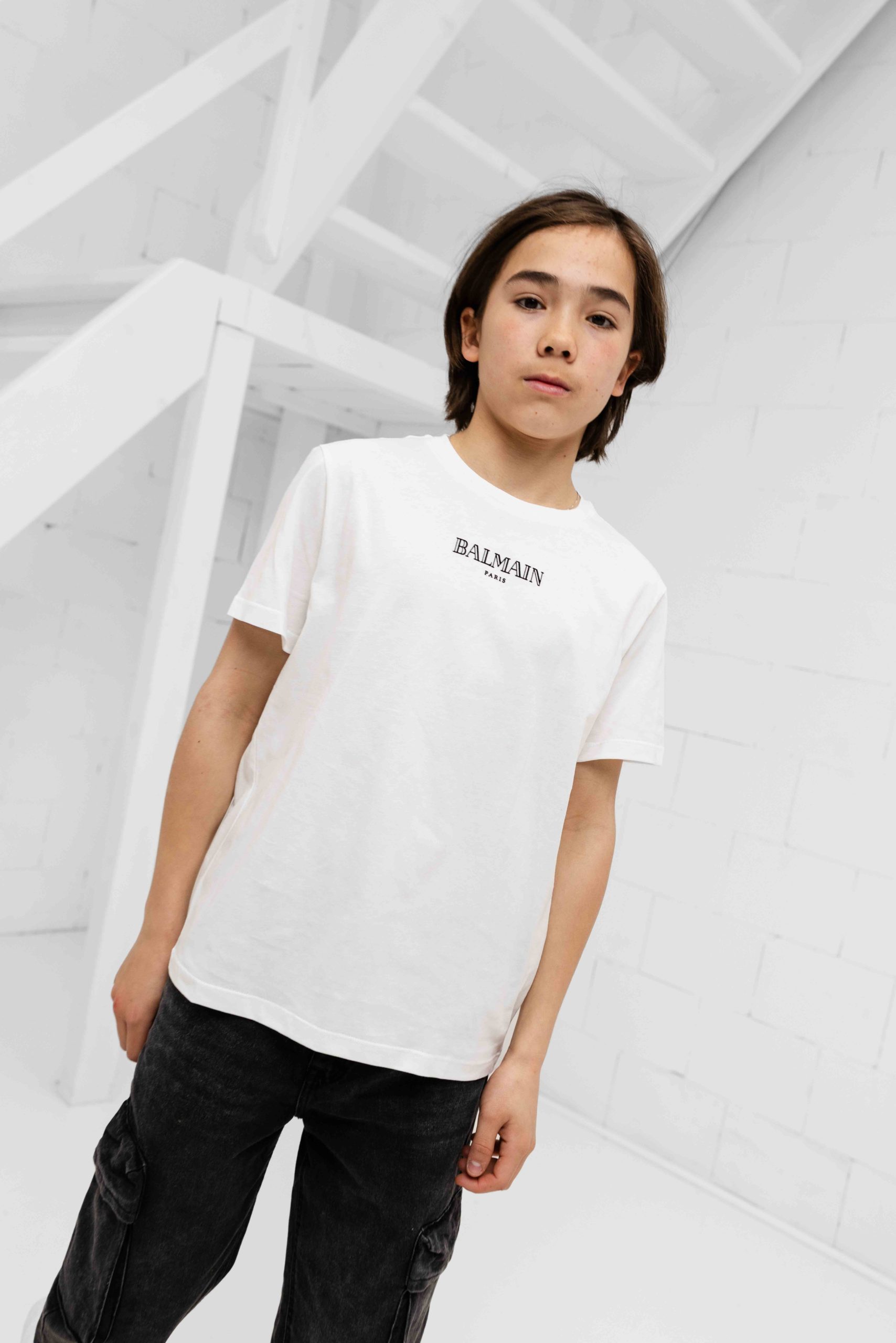 Balmain BW8P21 T-Shirt Kids Wit