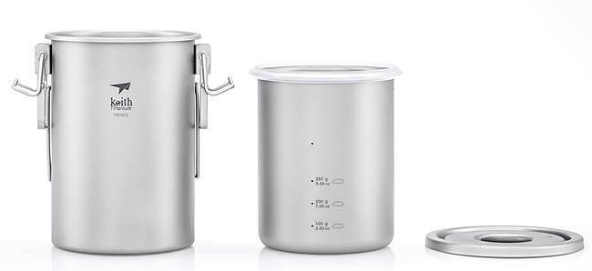 KEITH TITANIUM - CUISEUR MULTIFONCTION TITANE 900 ML