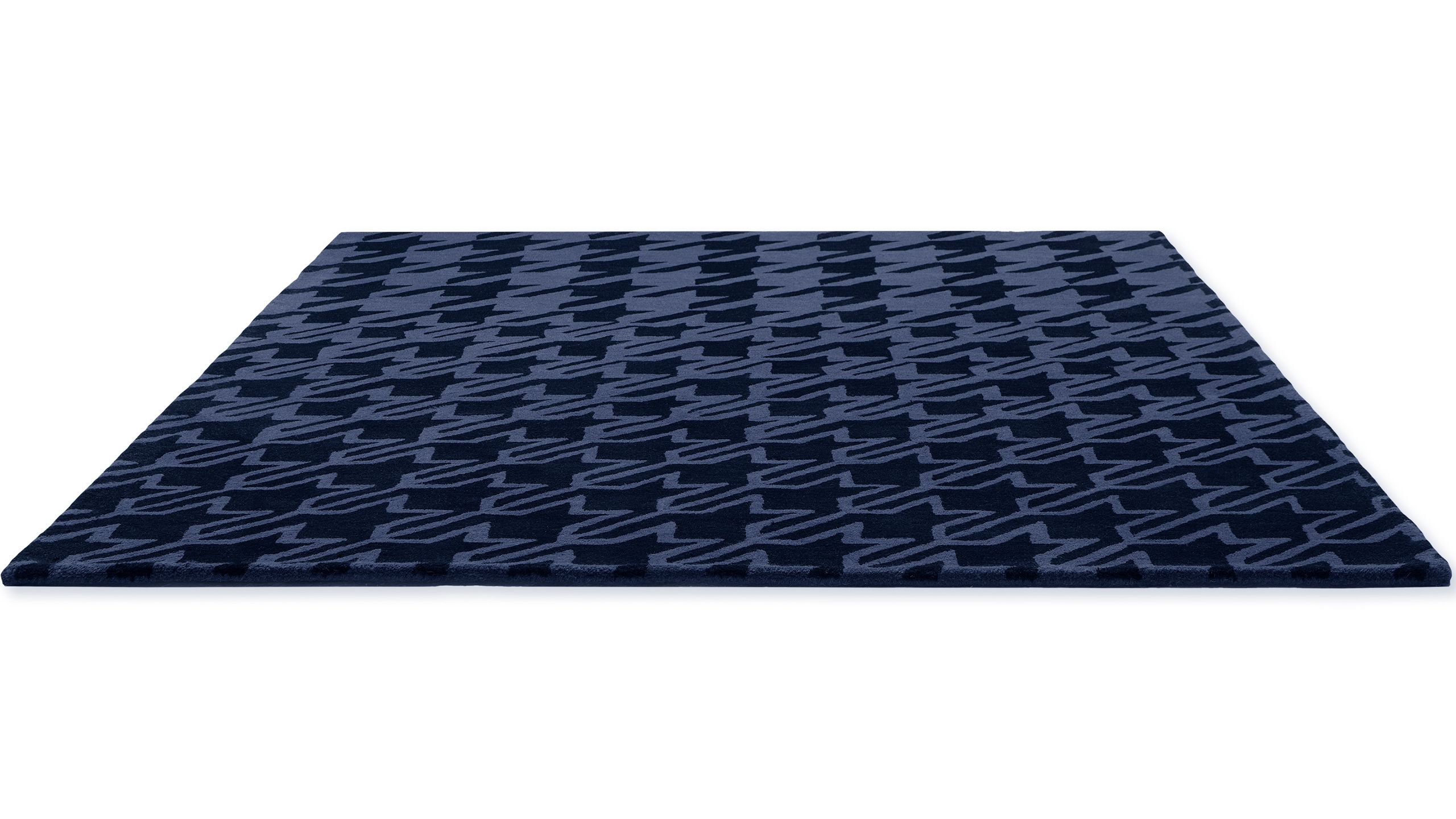 Vloerkleed Dark Blue 162808 Houndstooth