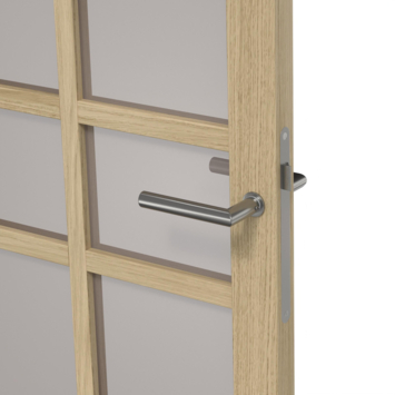 Arne & Bodil binnendeur ABE105 brons glas - licht eiken houtlook afwerking