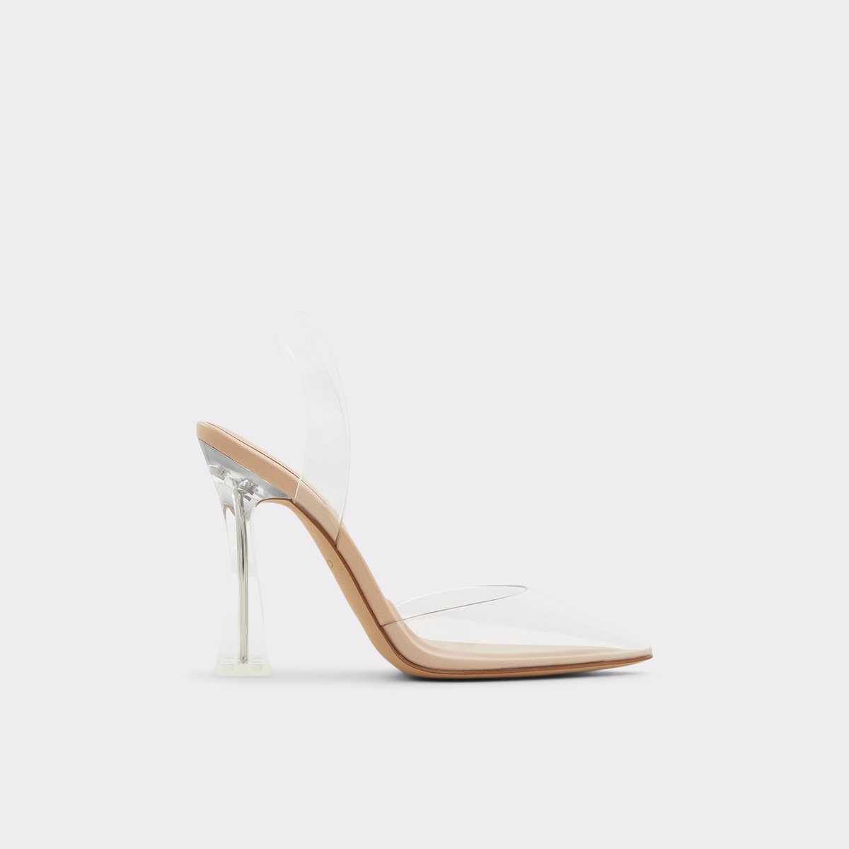 Solanti Bone Synthetic Clear TPU Women Block Heels