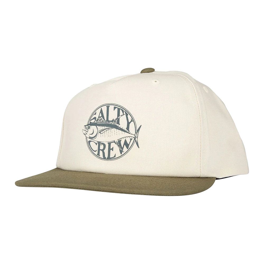 Salty Crew TUNA TIME 5 PANNEL - Casquette Homme cream/military