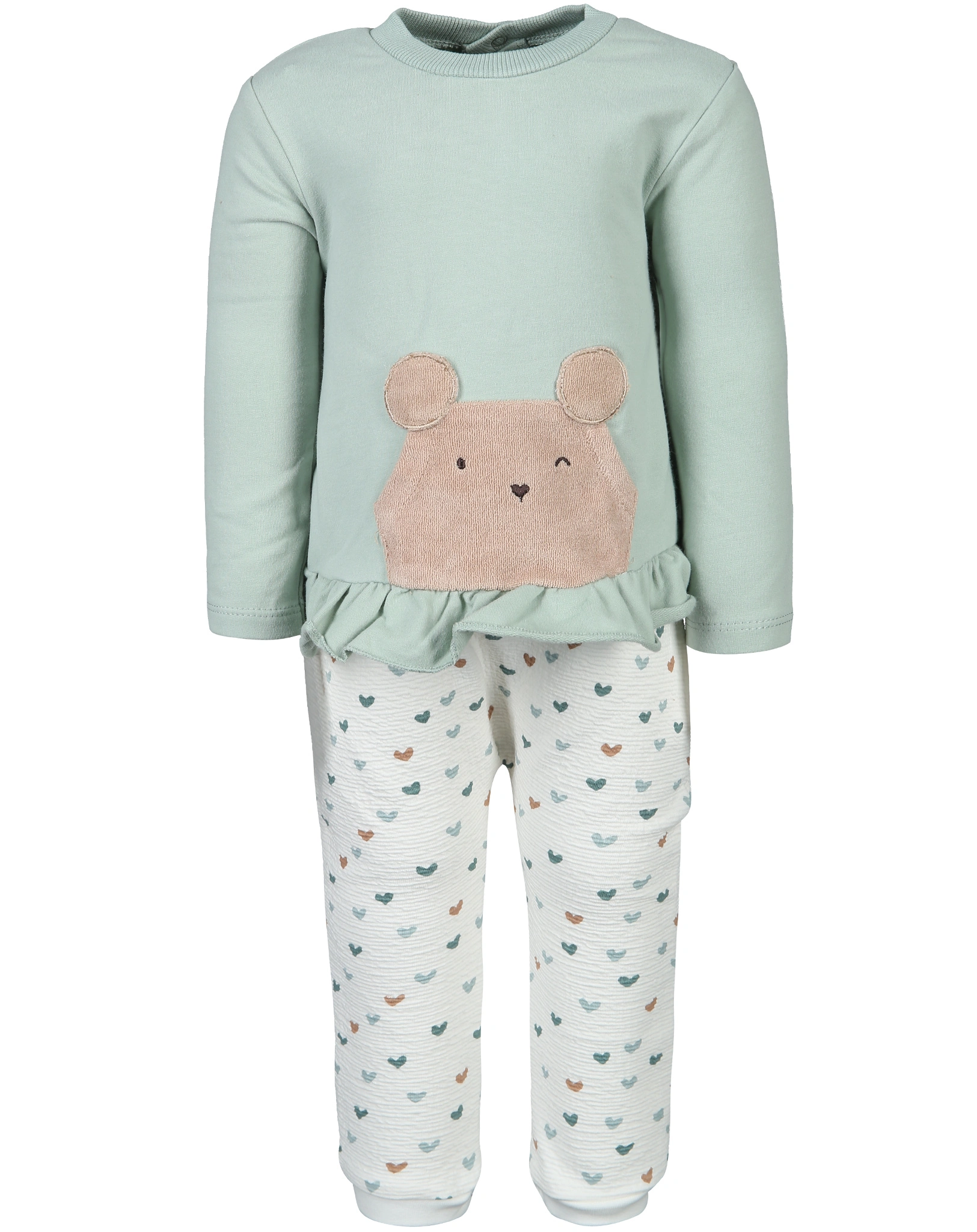 Langarmshirt CUTIE 2-teilig in hellgrün