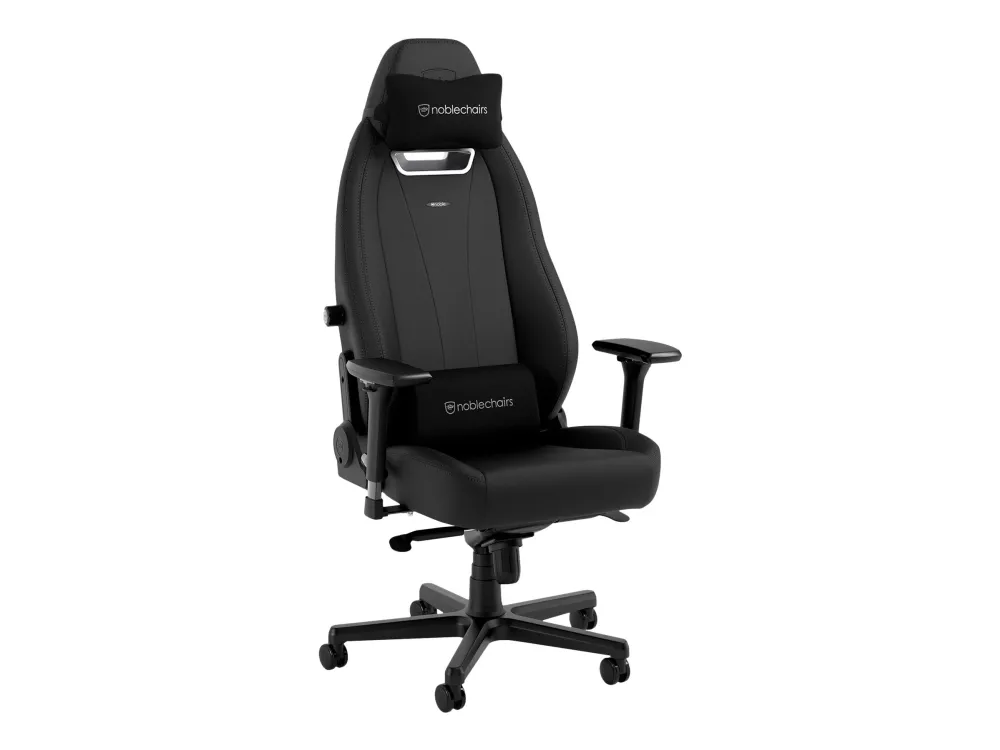 Noblechairs LEGEND - Spillestol - ergonomisk - armstøtter - T-formet - vippe - højteknologisk PU, high-tech falsk læder - sort