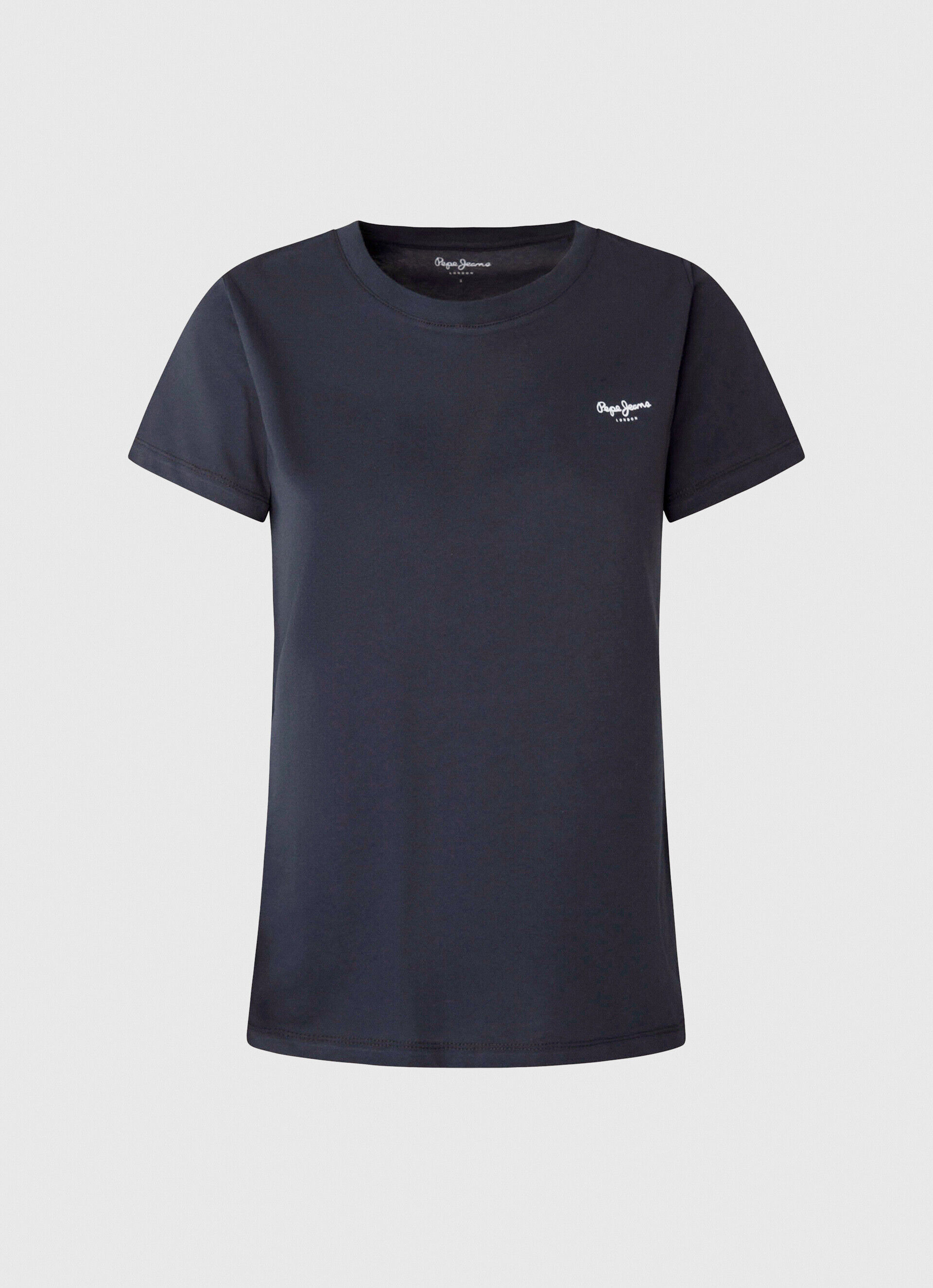 CAMISETA DE ALGODÃO DE MANGA CURTA - azul dulwich