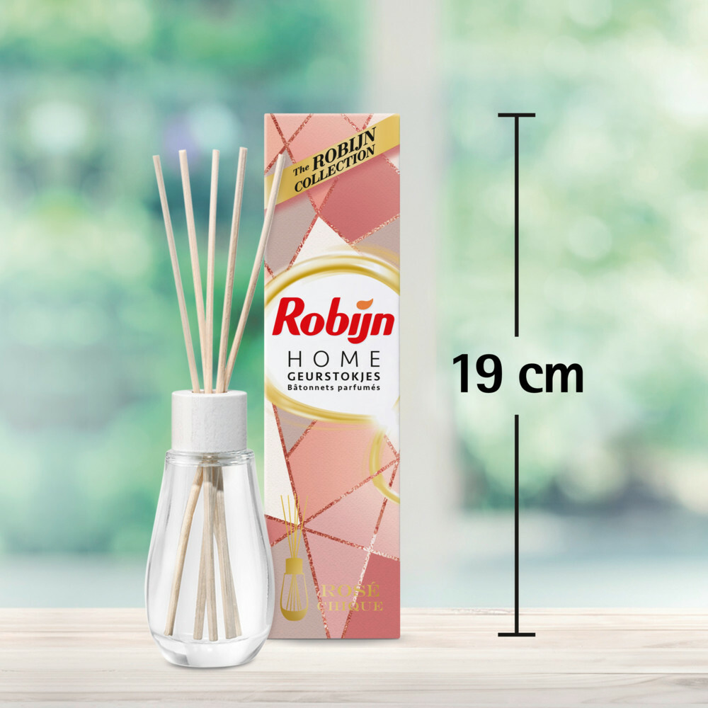 6x Robijn Geurstokjes Rose Chique45 ml