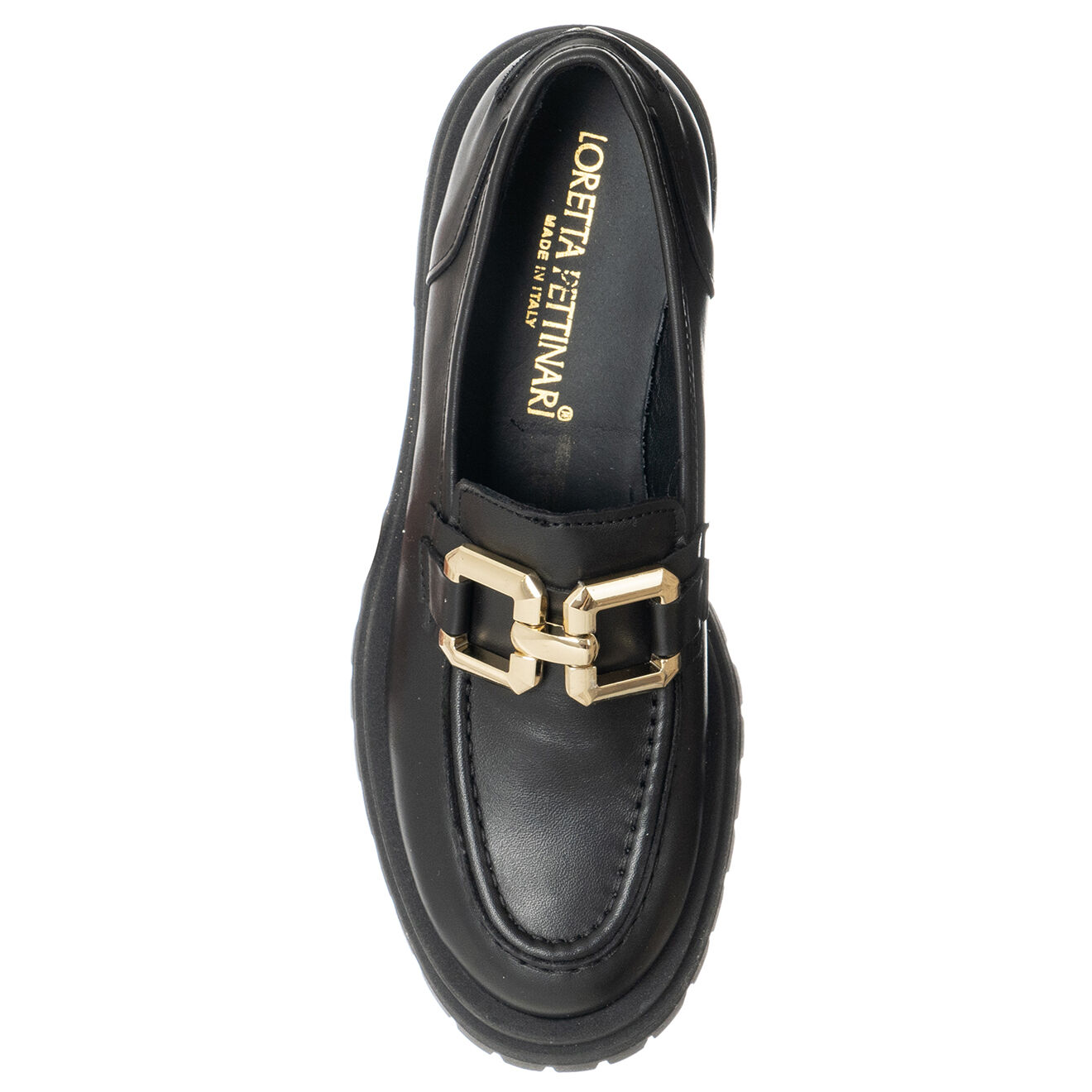 Loretta Pettinari Mocassins en Cuir Mean noirs - Talon 4.5 cm