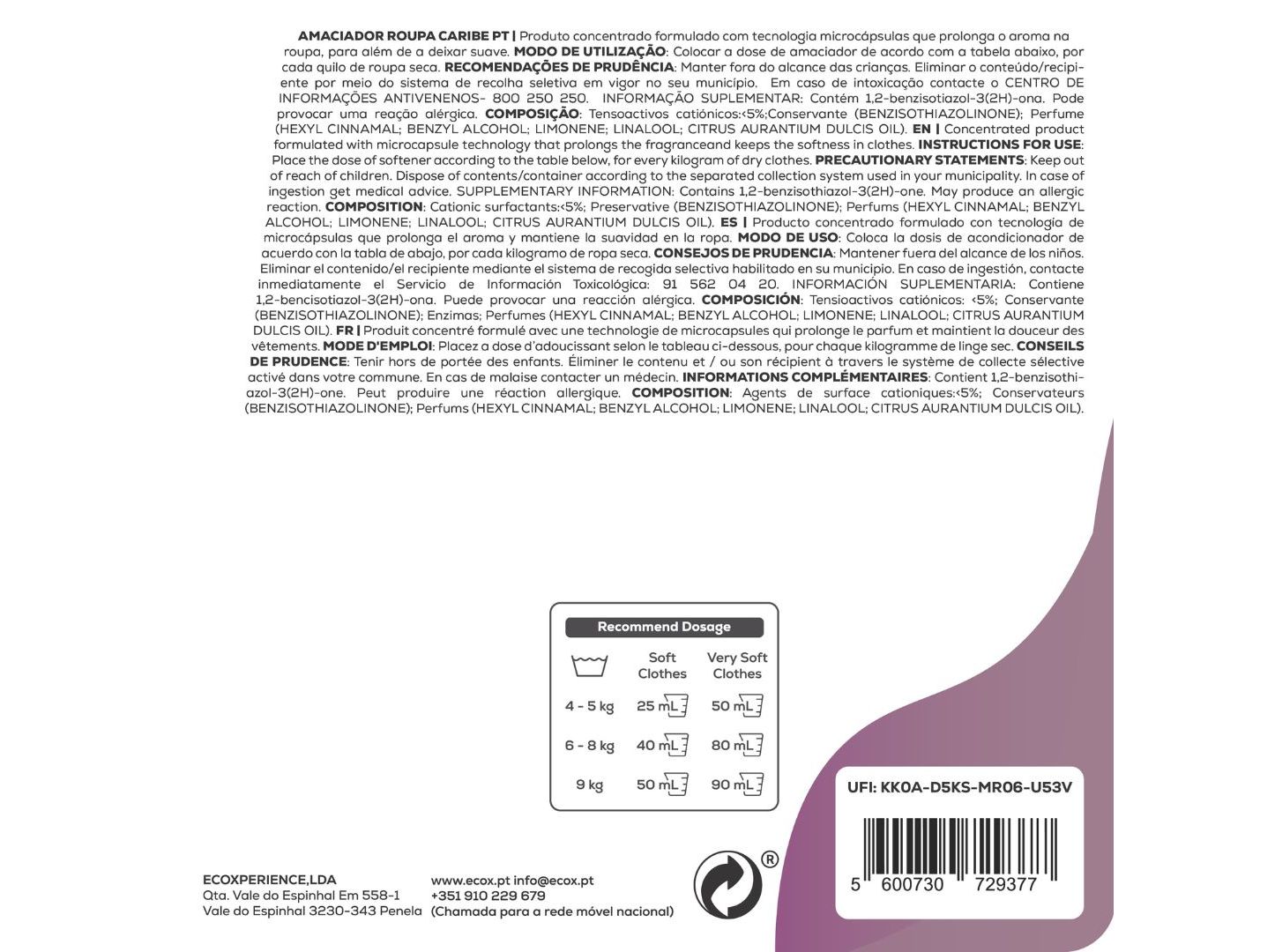 AMACIADOR CONC.ENTRADO ECOX CARIBE 34 DOSES