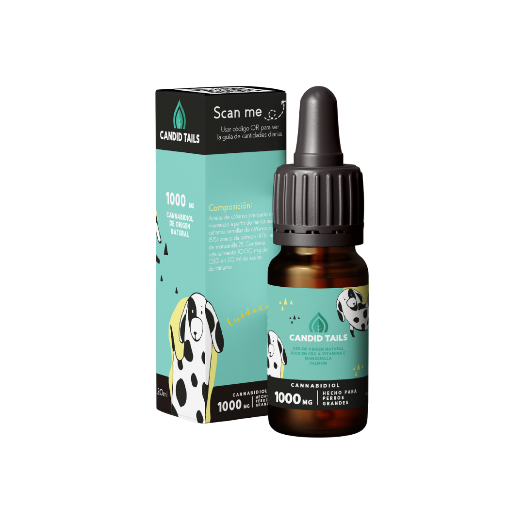Óleo de petidibidiol para cães de grande porte 1000 mg