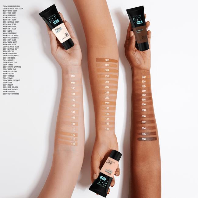 Maybelline New York Fit Me Matte + Poreless Foundation 128 Warm Nude 30 ML