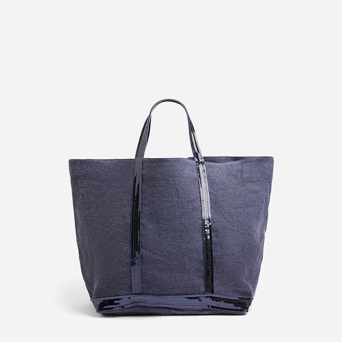 VANESSA BRUNO<br>Bolsa tamanho G em linho e zecchinos