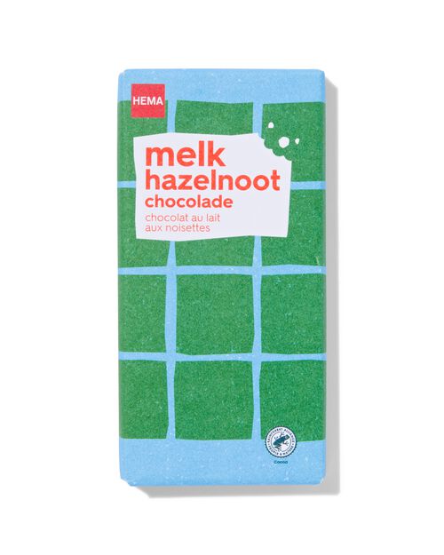 barre en chocolat au lait noisette 180g