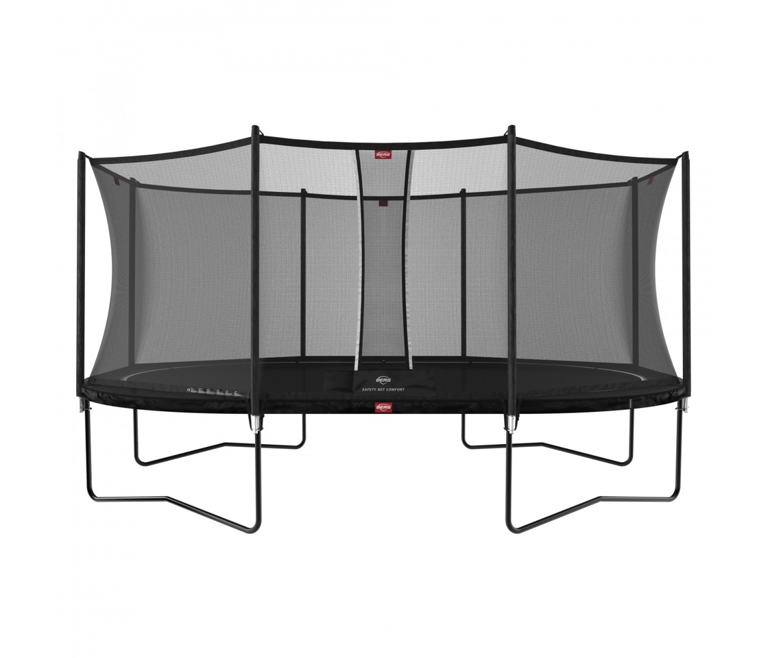 BERG - Grand Favorit 520 Trampolin + Comfort Sikkerhedsnet - Sort