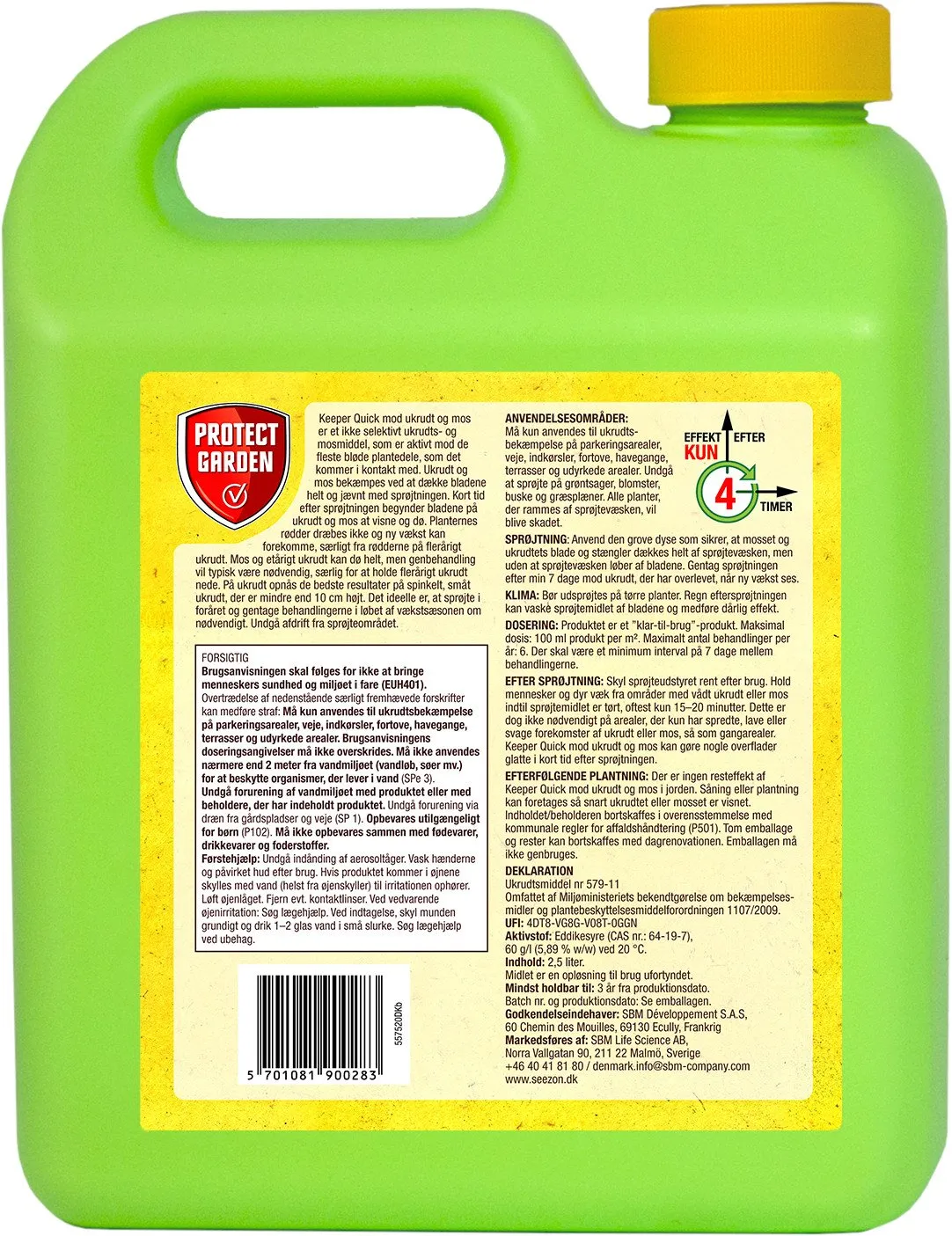 Keeper Quick mod ukrudt og mos - 2,5l