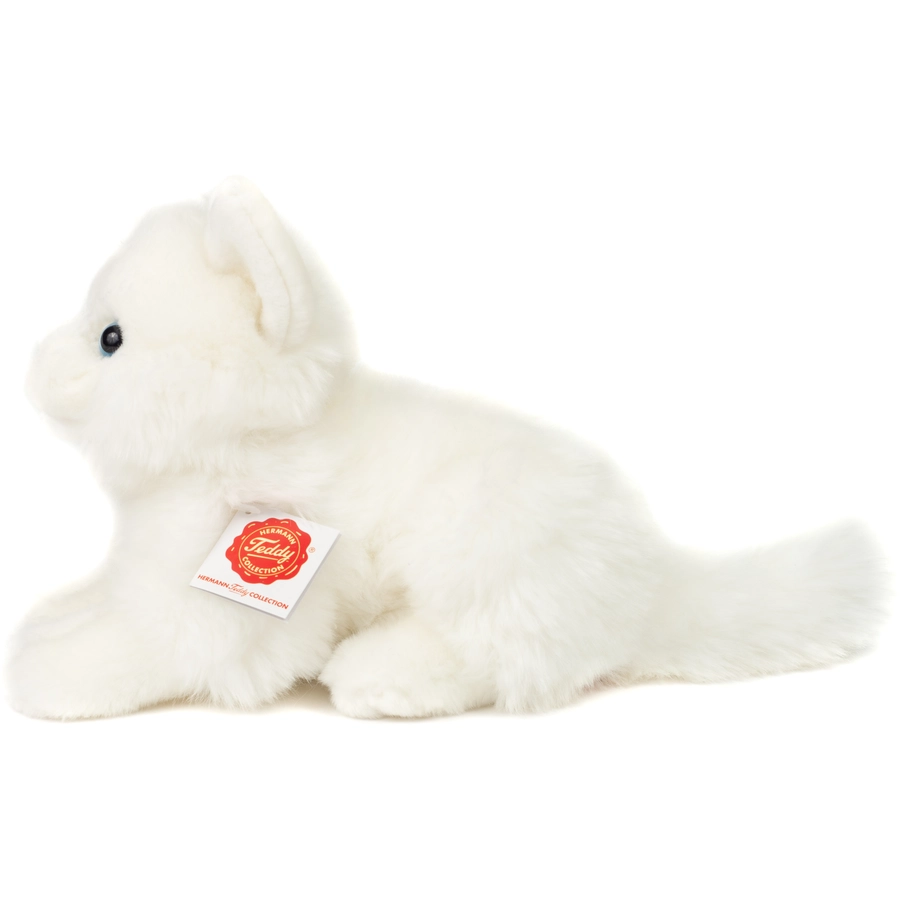 Teddy HERMANN® Katze Britisch Kurzhaar weiß, 20 cm