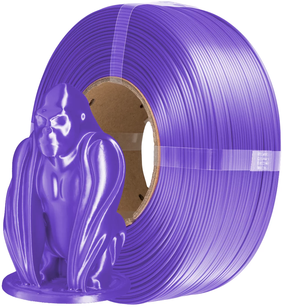AzureFilm  PLA Silk Refill Lila, 1,75 mm / 1000 g    Hochwertiges Filament mit Silk-Effekt in Lila, ohne Spule