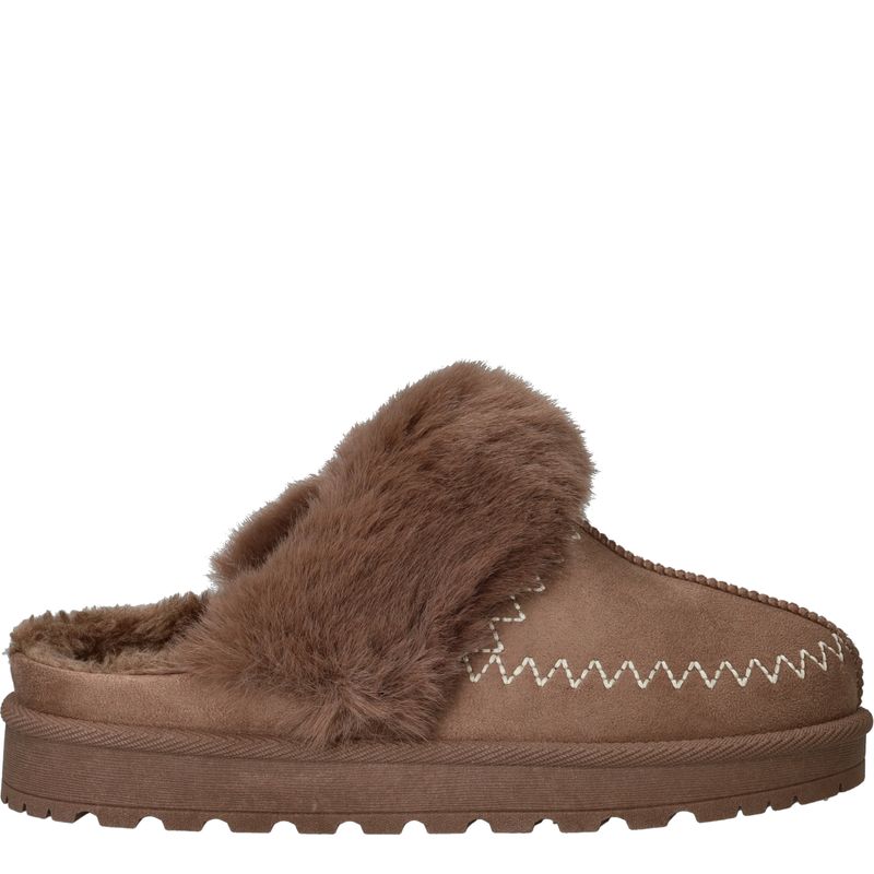 Belizia Pantoffels Taupe Dames