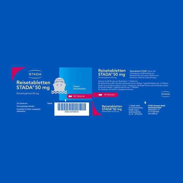 Reisetabletten STADA, 10 St