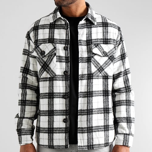 Surchemise A Carreaux 0339 Noir Blanc