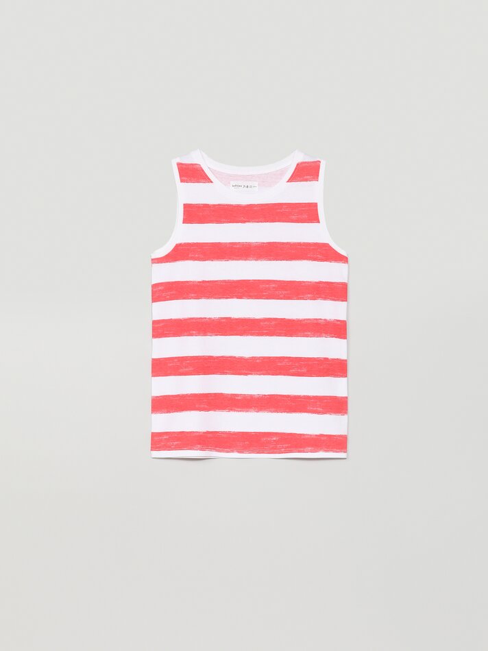 Conjunto de 6 regatas lisas e estampadas - Off-White