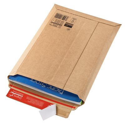 Pochette d'expédition adhésive - 15 cm x 25 cm - kraft - Logistipack