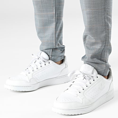 Pantalon Chino A Carreaux Bleu Clair