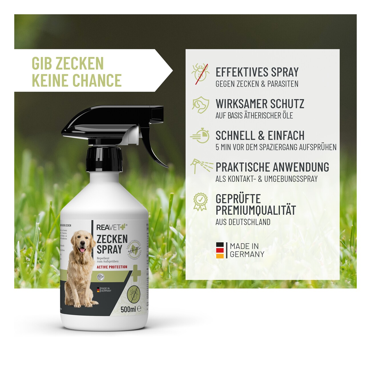 REAVET Zeckenspray 500ml