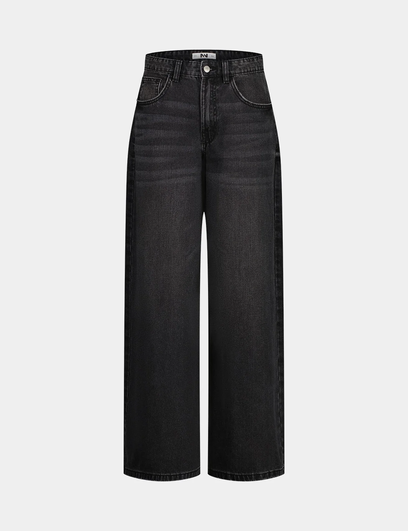 Jean maxi wide leg taille médium noir
