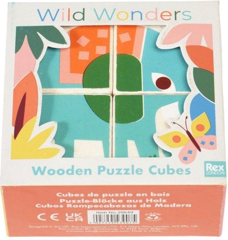 Rex London - Houten blokpuzzel 'Wild Wonders'
