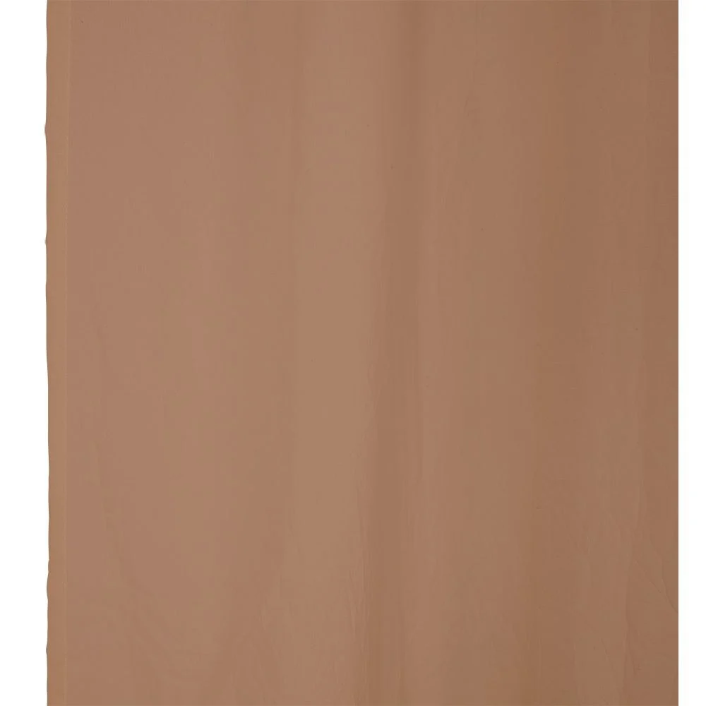 Voilage polycoton à pattes 140x240cm marron clair