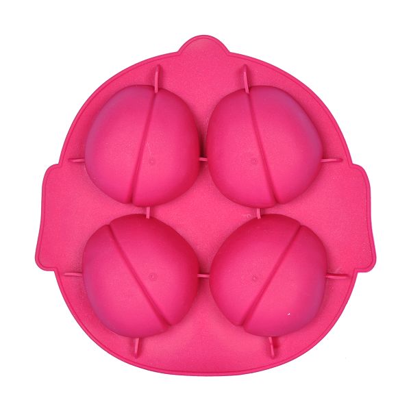 (4-fach) 3D Silikon Eiswürfel Form DIY Ice Cube Tray für Cocktails / Whisky / Softgetränke - Gehirn