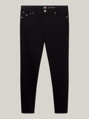 Calça jeans preta super skinny de cintura alta Curve Melany