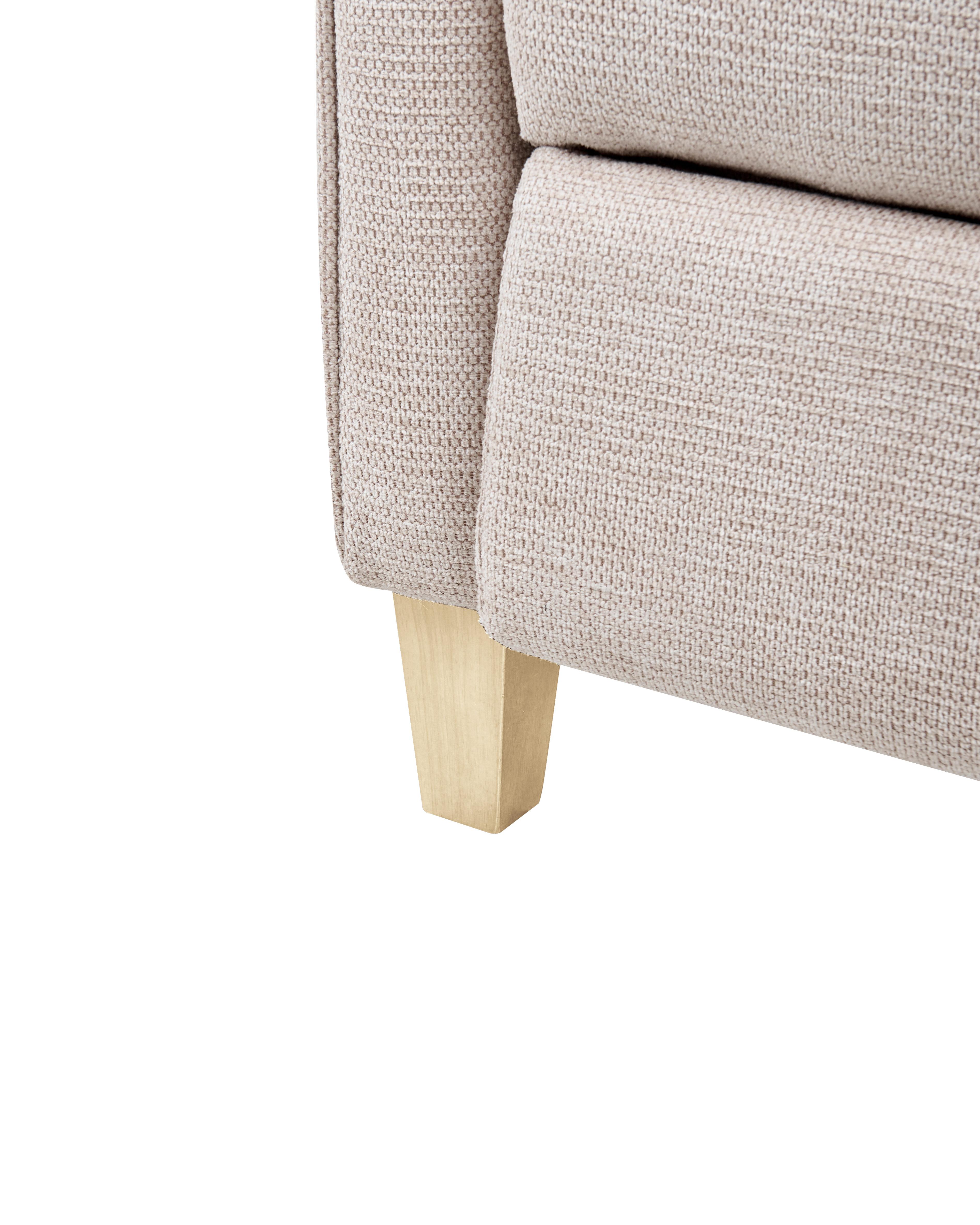 Relaxfauteuil ROYSTON inclusief voetensteun Stof Beige