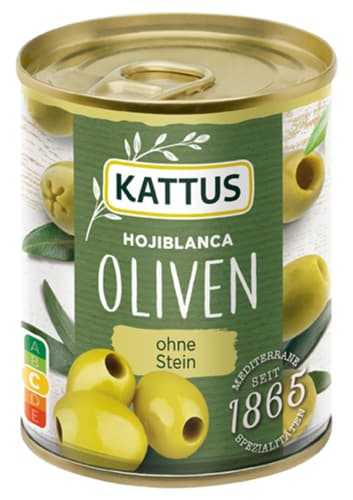 Kattus Spanische Oliven, grün, entsteint