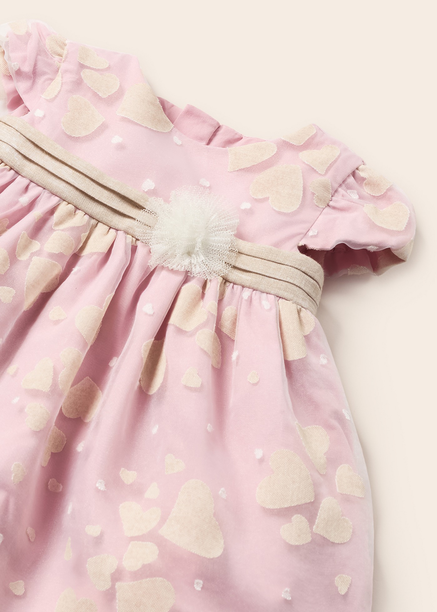 Vestido de cerimônia com capa para fralda para recém-nascido