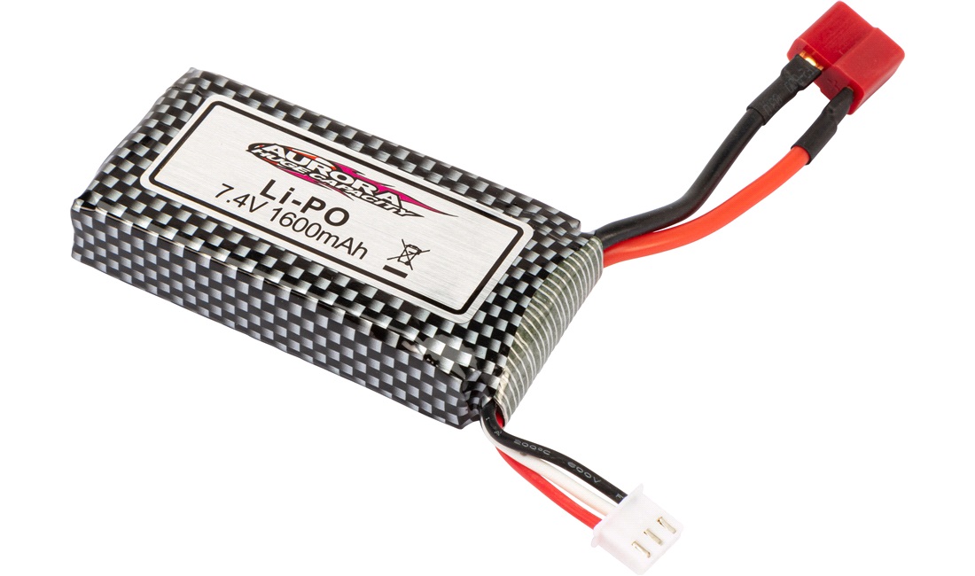 7.4V 1600mAh Li-po batteri Monster Truck 1:10