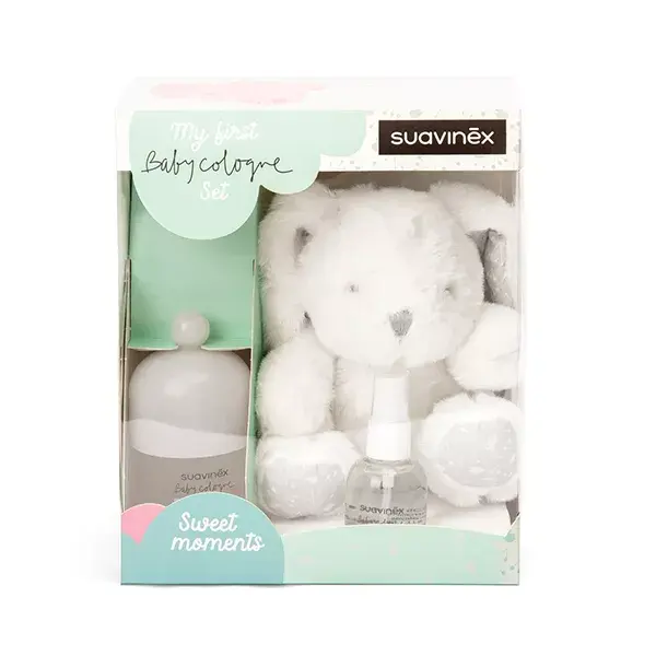 Suavinex - Pack Peluche + Baby Cologne 100ml + échantillon 50ml