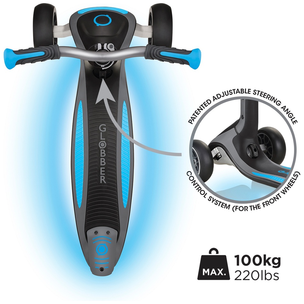 Globber ULTIMUM LIGHTS Himmelblauer Roller