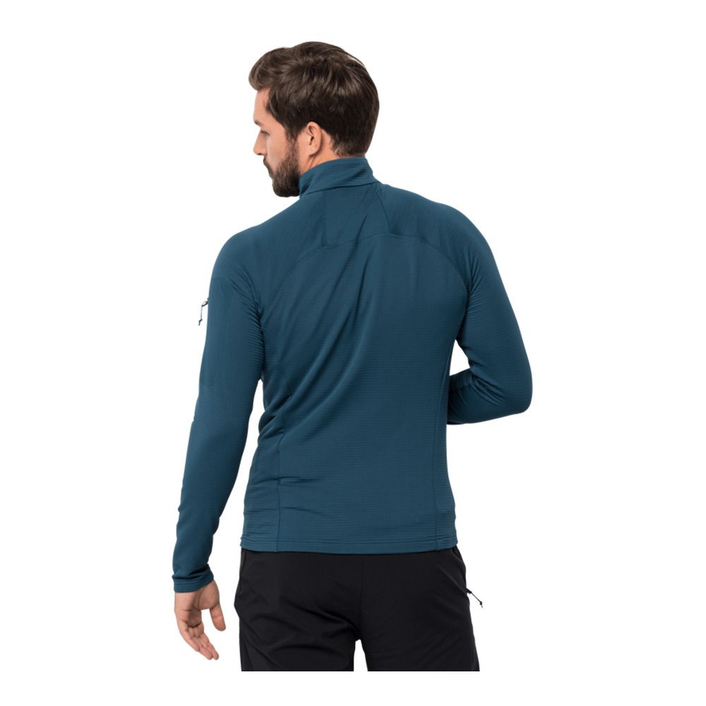 Jack Wolfskin PRELIGHT FZ - Polaire Homme dark sea